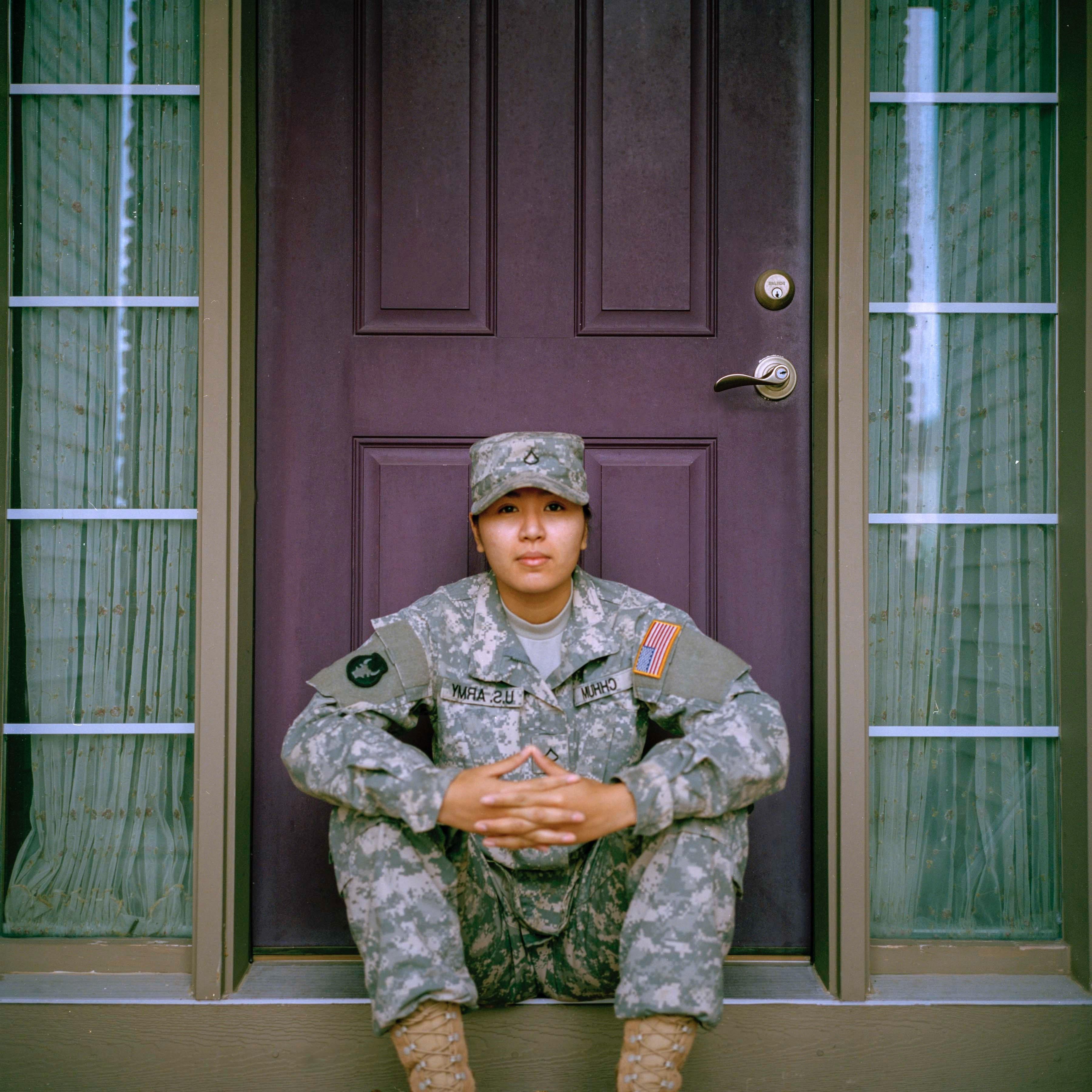 Soldier-sitting